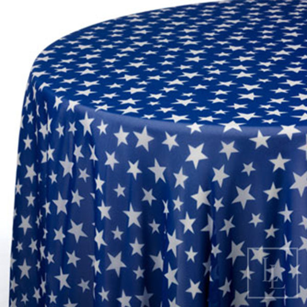 Blue Chiffon Star Sheer