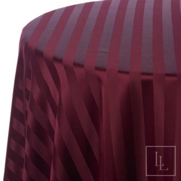 Burgundy Satin Stripe