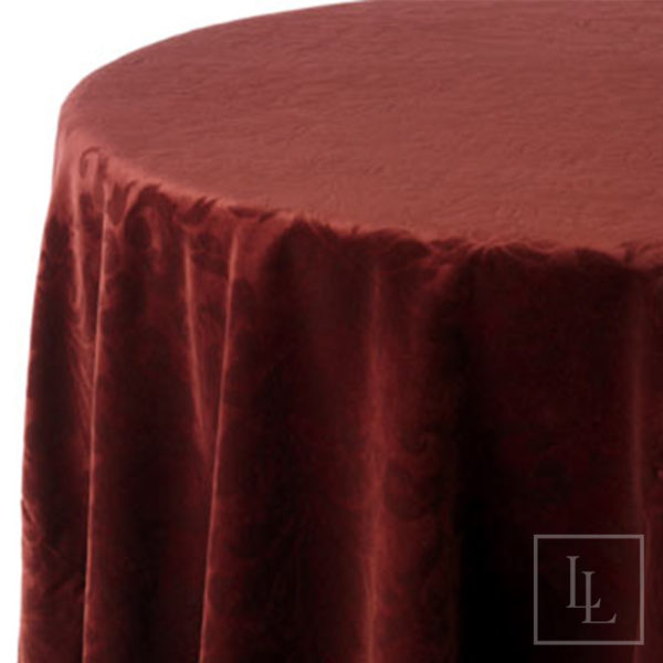 Burgundy Velvet Embossed