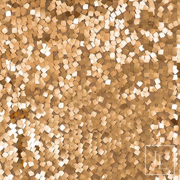Gold Square Matte Paillettes