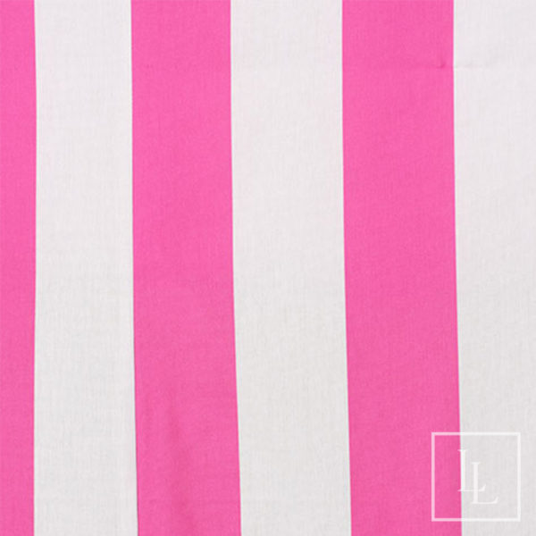 Hot Pink and White Awning Stripe