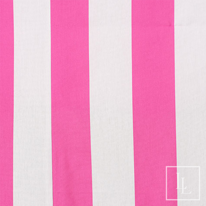 Hot Pink and White Awning Stripe - Lendable Linens