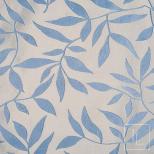 Ice Blue Leaves - Lendable Linens