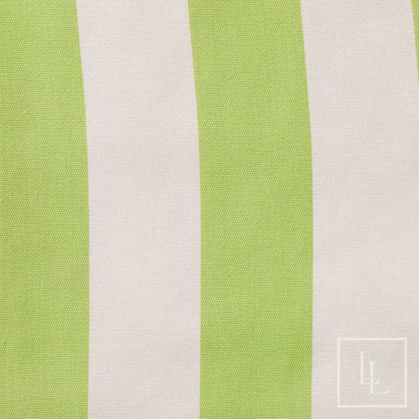 Lime and White Awning Stripe