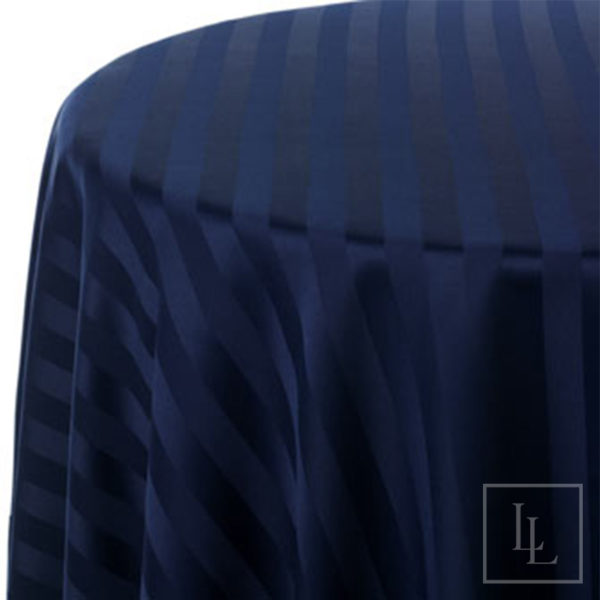 Navy Satin Stripe
