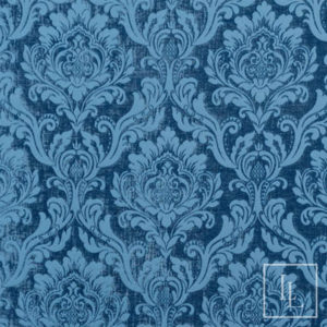 Sapphire Chenille Damask