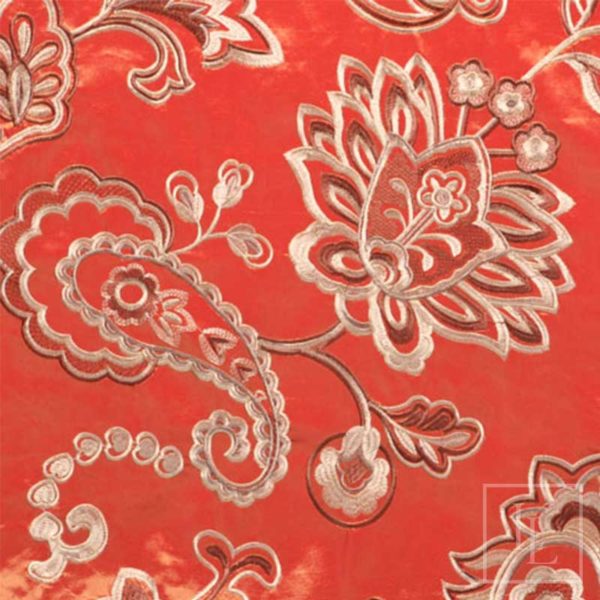 Spice Paisley Satin