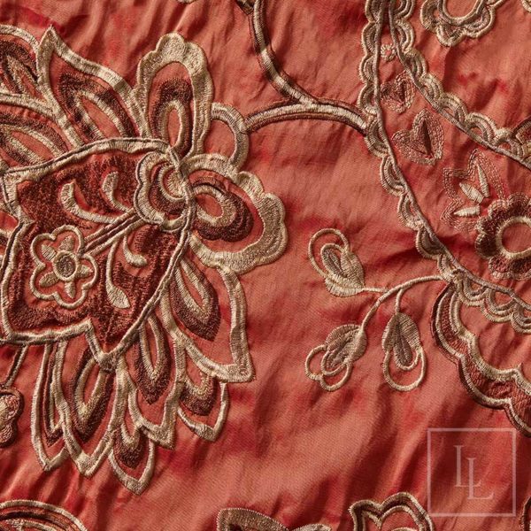 Spice Paisley Taffeta