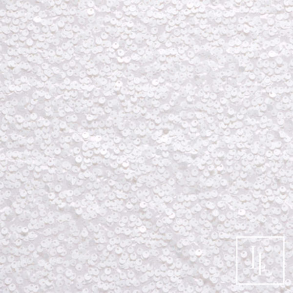 White Sequins Taffeta