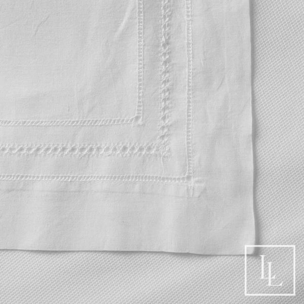 White Triple Hemstitch