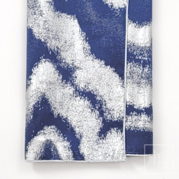 Blue Silver Wave Napkin