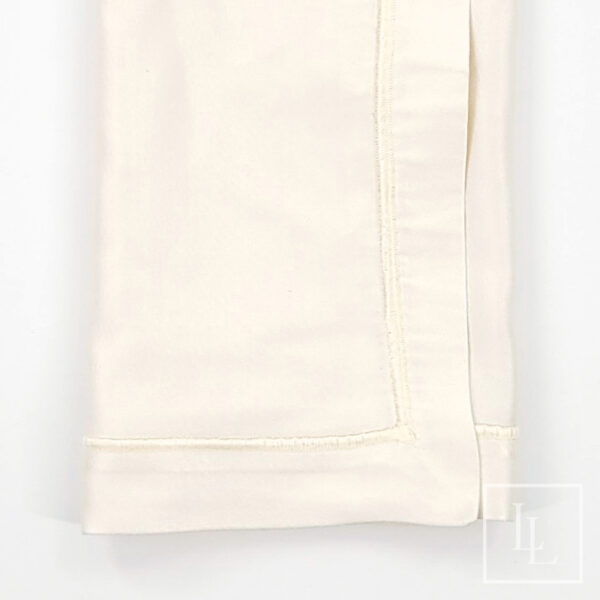 Ivory Sateen with Welting Napkin