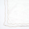Champagne Ivory Sheer Scallop Napkin - Image 2