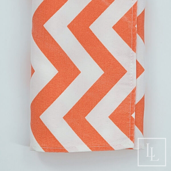 Orange Chevron Napkin