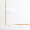 White Gold Trim Napkin - Image 2