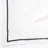 White Satin with Welting Napkin - Image 2