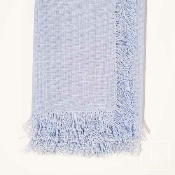 Blue Fringe Napkin