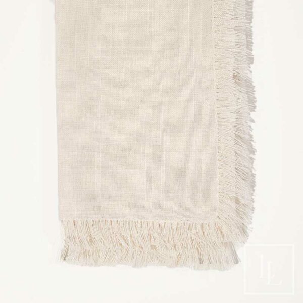 Ivory Fringe Napkin