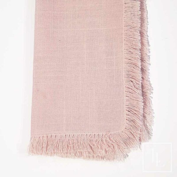 Blush Fringe Napkin