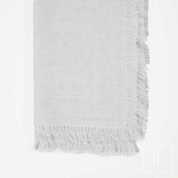 White Fringe Napkin