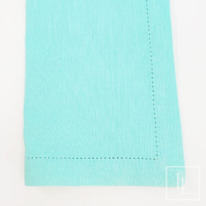 Aqua Hemstitch Napkin