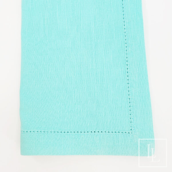 Aqua Hemstitch Napkin