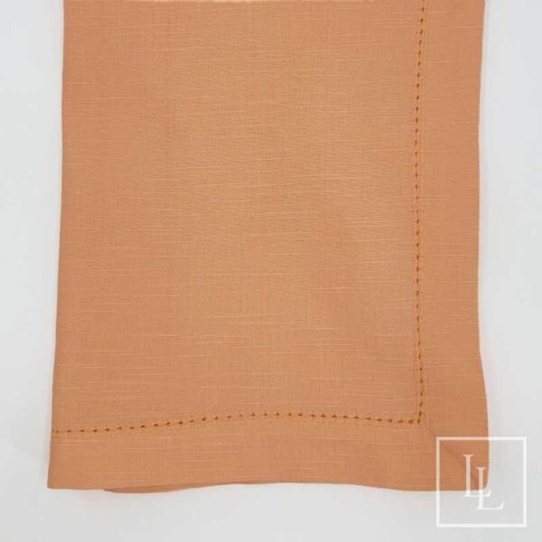 Dark Peach Hemstitch Napkin