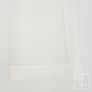 White Triple Hemstitch Napkin