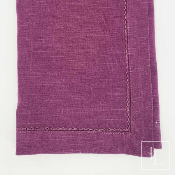Wine Hemstitch Napkin