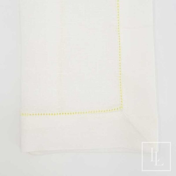 Yellow Thread Hemstitch Napkin